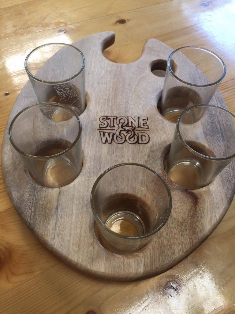 Stone Wood's beer paddle